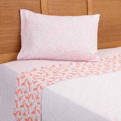 Juego de Sábanas Mashini 180 Hilos 1,5 Plazas Estampado Multicolor