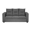 Juego de Living Diseño A&M Home Loreto Sofá 3 Cuerpos + 2 Pouf 1 Cuerpo  Gris