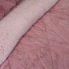 Cubrecama Doral 2 Plazas Jacquard Liso Rosa Viejo