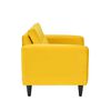 Sillón Bodevir Retro Felpa 1 Cuerpo Amarillo