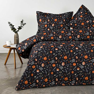 Cubrecama American Family 2 Plazas Reiny Negro