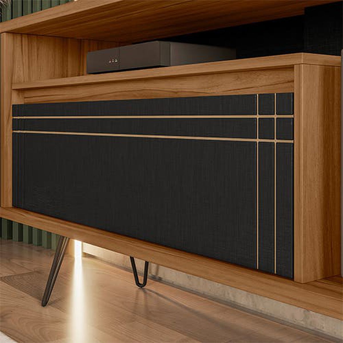Rack TV Home Mobili Spot Hasta 60" Café Negro