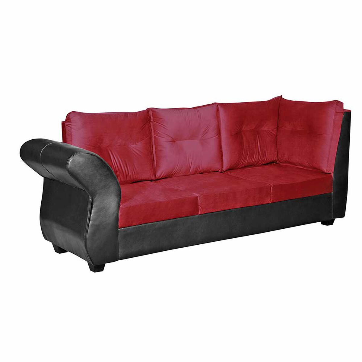 Sofá Seccional Diseño A&M Home Emma Derecho 5 Cuerpos Burdeo