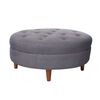 Pouf Latam Home Paris Lino Gris Oscuro