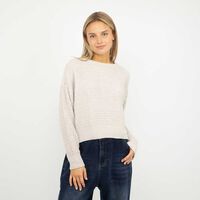 Sweater Mujer Icono Crudo, Fucsia, Negro, Petroleo