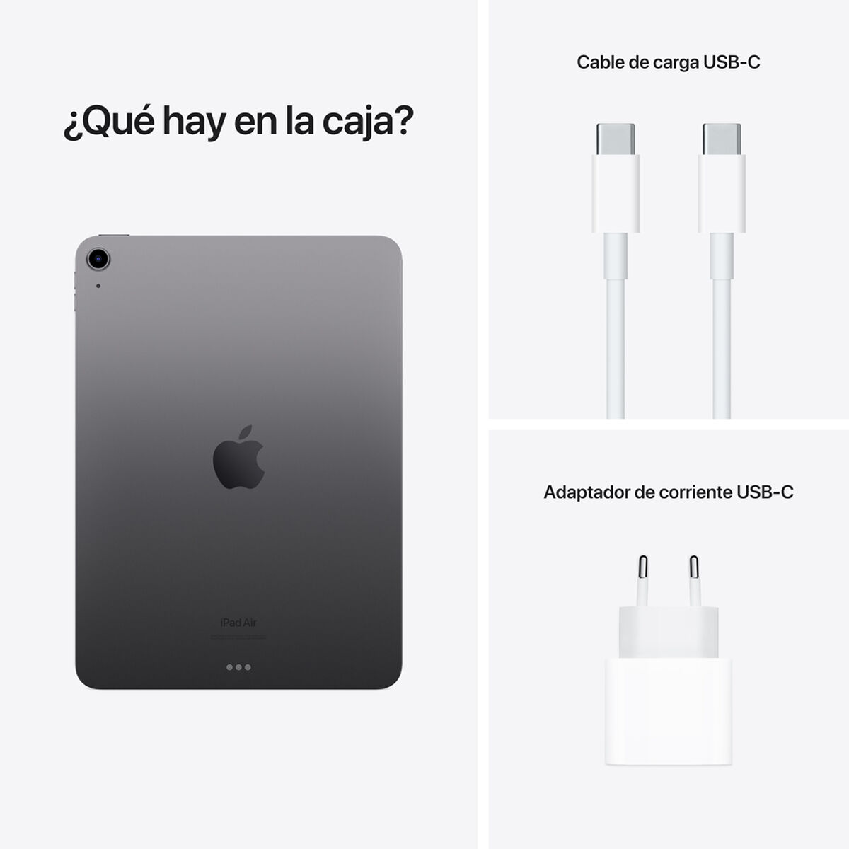 Tablet Apple iPad Air Chip M1 64GB 10,9" Gris Espacial