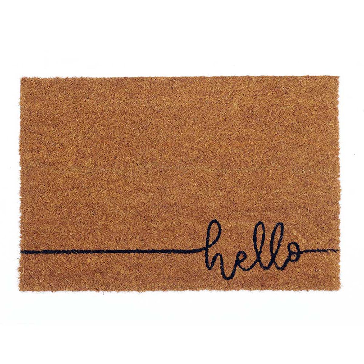 Limpiapi&eacute;s Idetex Coco Hello 45 x 75 cm Caf&eacute;