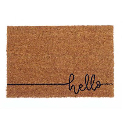 Limpiapiés Idetex Coco Hello 45 x 75 cm Café