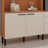 Kit Cocina Vekkahome Fiori 4 Puertas 3 Cajones Beige