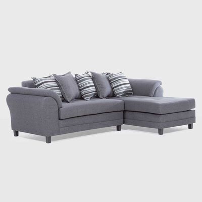 Imagen 2 del producto Sofá Seccional Derecho Living Factory Mustang 4 Cuerpos Gris