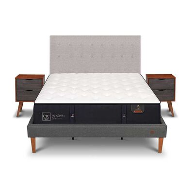 Imagen 1 del producto Cama Europea CIC King Premium + Respaldo + Veladores