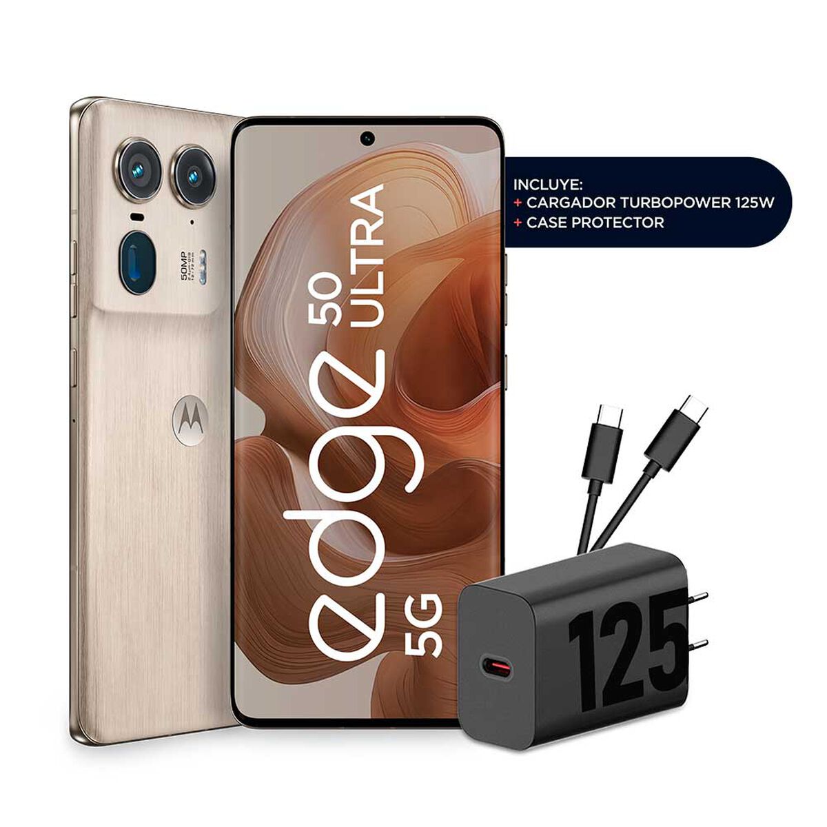 Celular Motorola Edge 50 Ultra 512GB 6,7" Beige Liberado