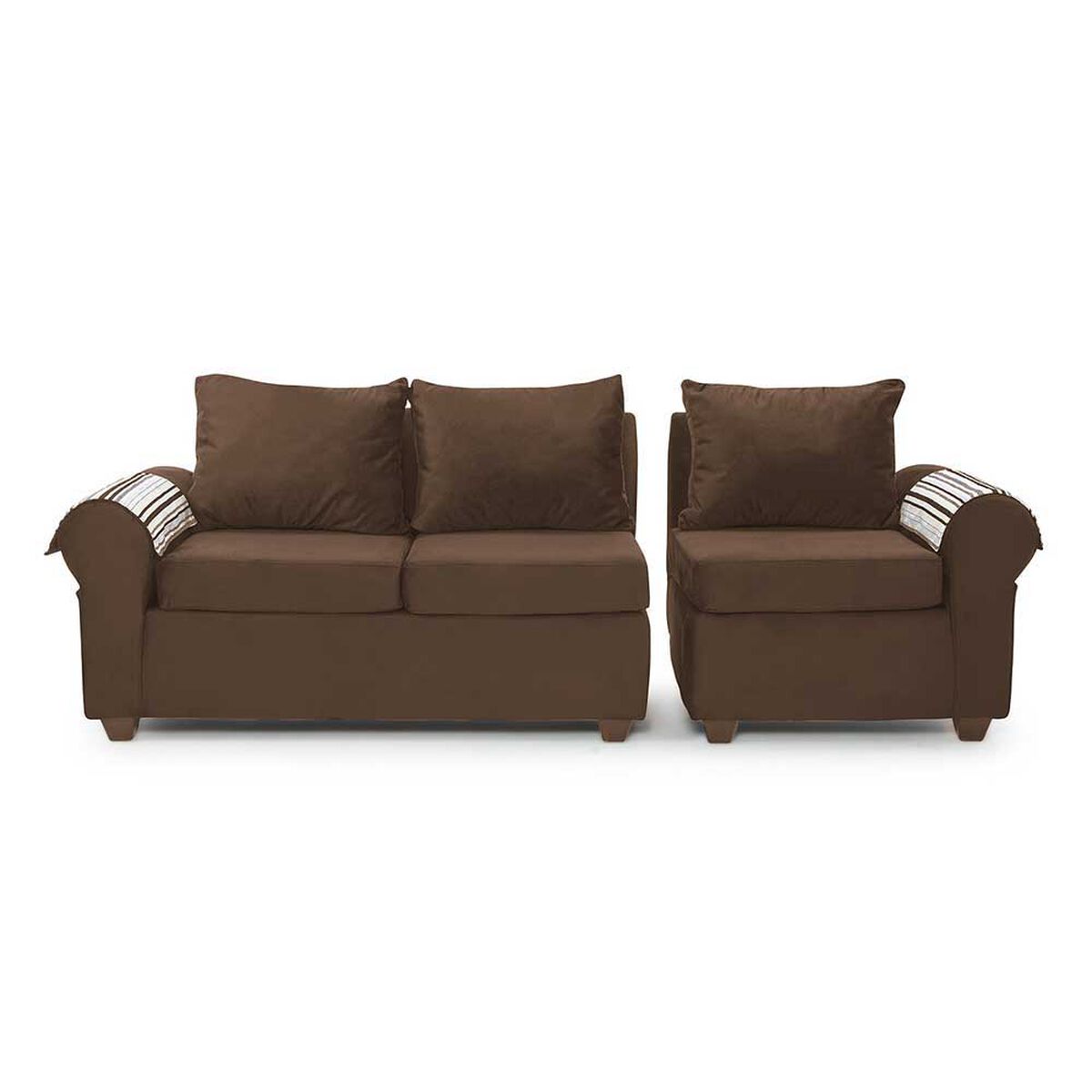 Sofá Seccional Muebles MPR Calafate 4 Café