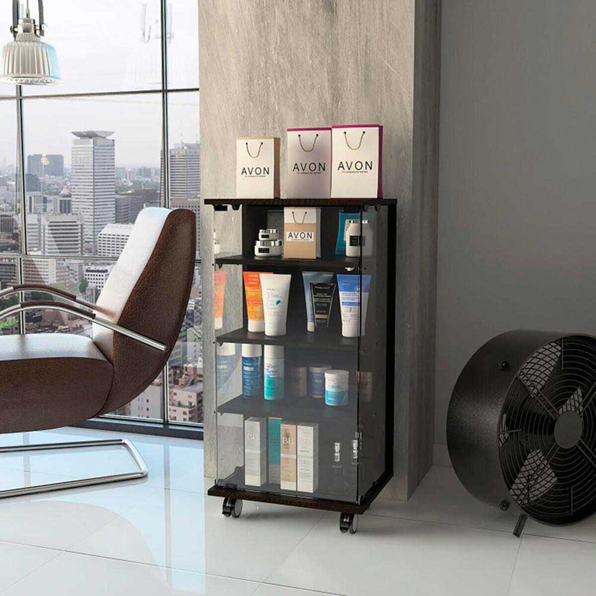 Vitrina TuHome Rostoc Novo Wengue