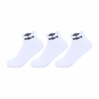 Pack 3 Calcetas Deportivas de Algodón Hombre Umbro Blanco