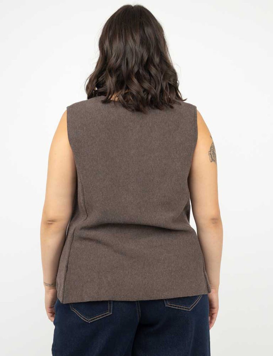 Sweater Sin Magas Mujer Extralindas