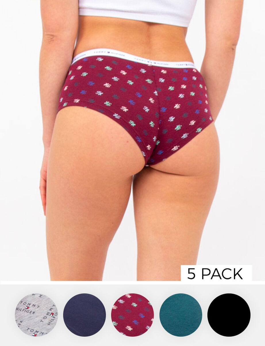 Pack 5 Calzones Pantaletas Mujer Tommy Hilfiger