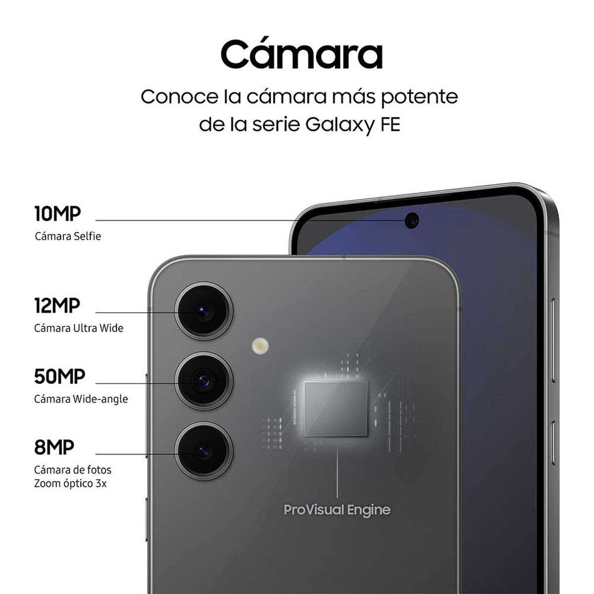 Samsung Smartphone Galaxy S24 FE 256GB Black 6,7" Liberado