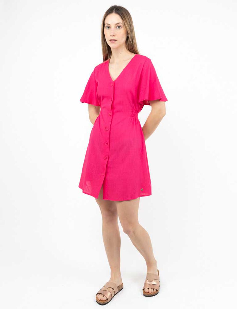 Vestido Corto Manga Corta Mujer Zibel