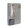Set Cortina Doral Muguet 6 Piezas 140x220 cm Gris