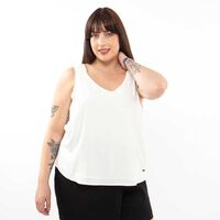 Blusa Sin Mangas Mujer Extralindas Crudo, Negro