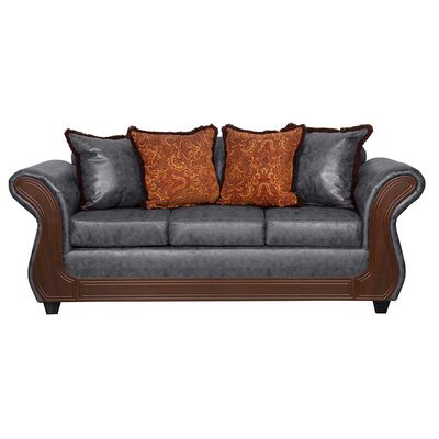 Sofá Black Factory Palermo 3 Cuerpos Gris