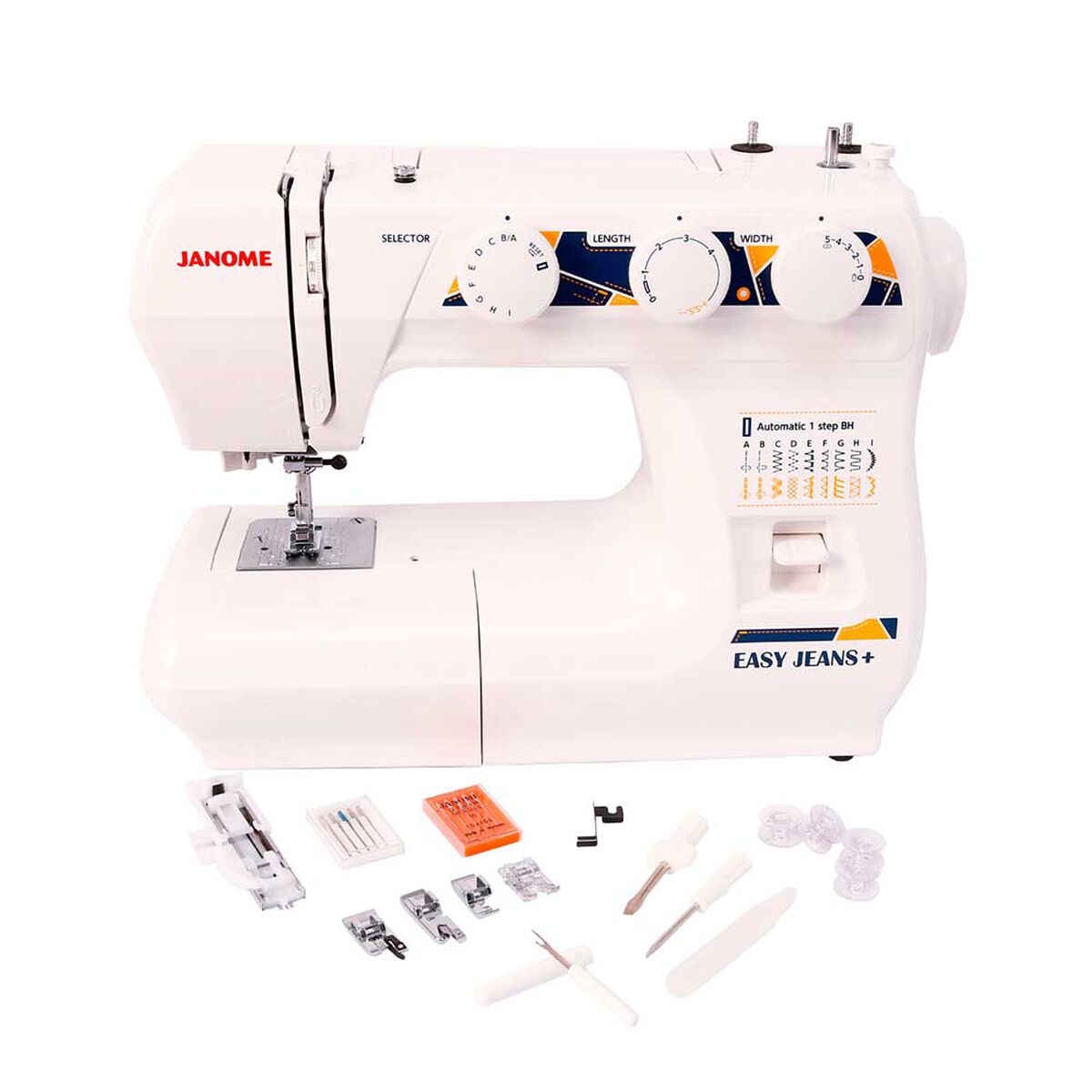 Combo Máquina de Coser Janome Easy Jeans + Overlock 8002D