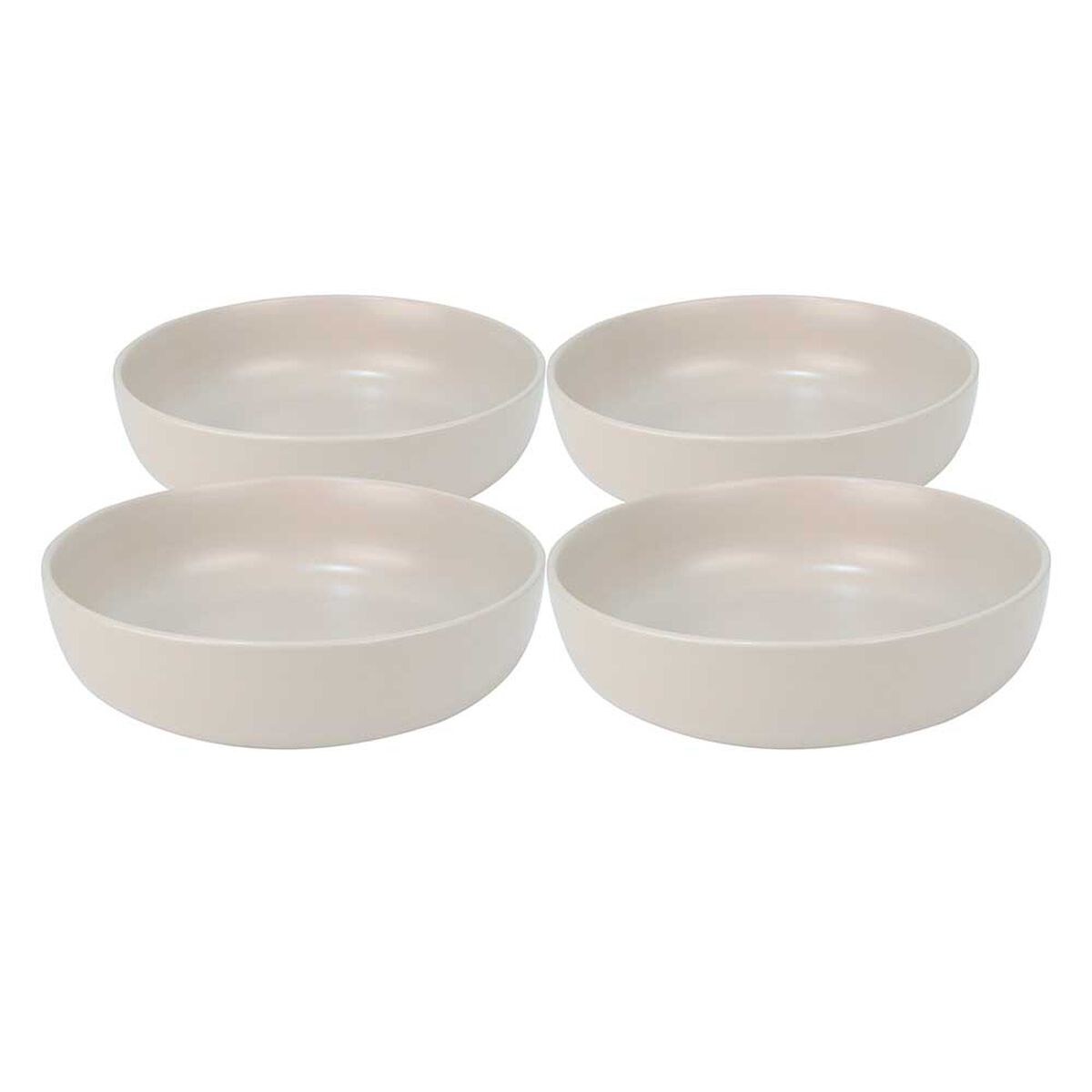 Set 4 Platos Hondo Doral Porto Servo Blanco