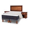 Cama Europea CIC Base Dividida S&uacute;per King Grand Premium + Respaldo + Veladores + Plum&oacute;n Ganso