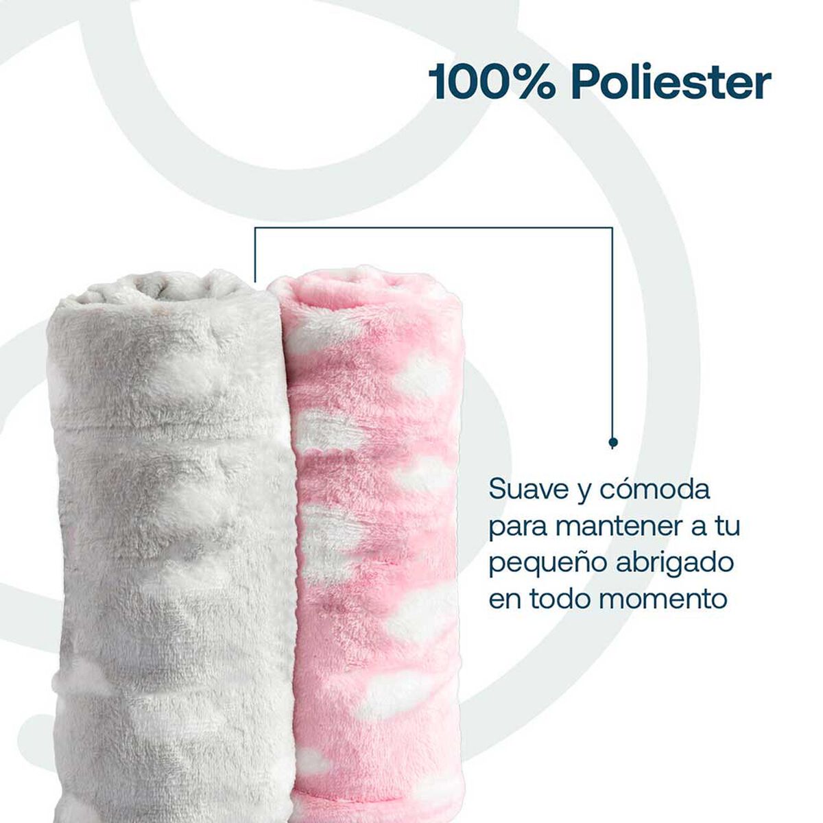 Pack 2 Mantas Rosado Bebesit