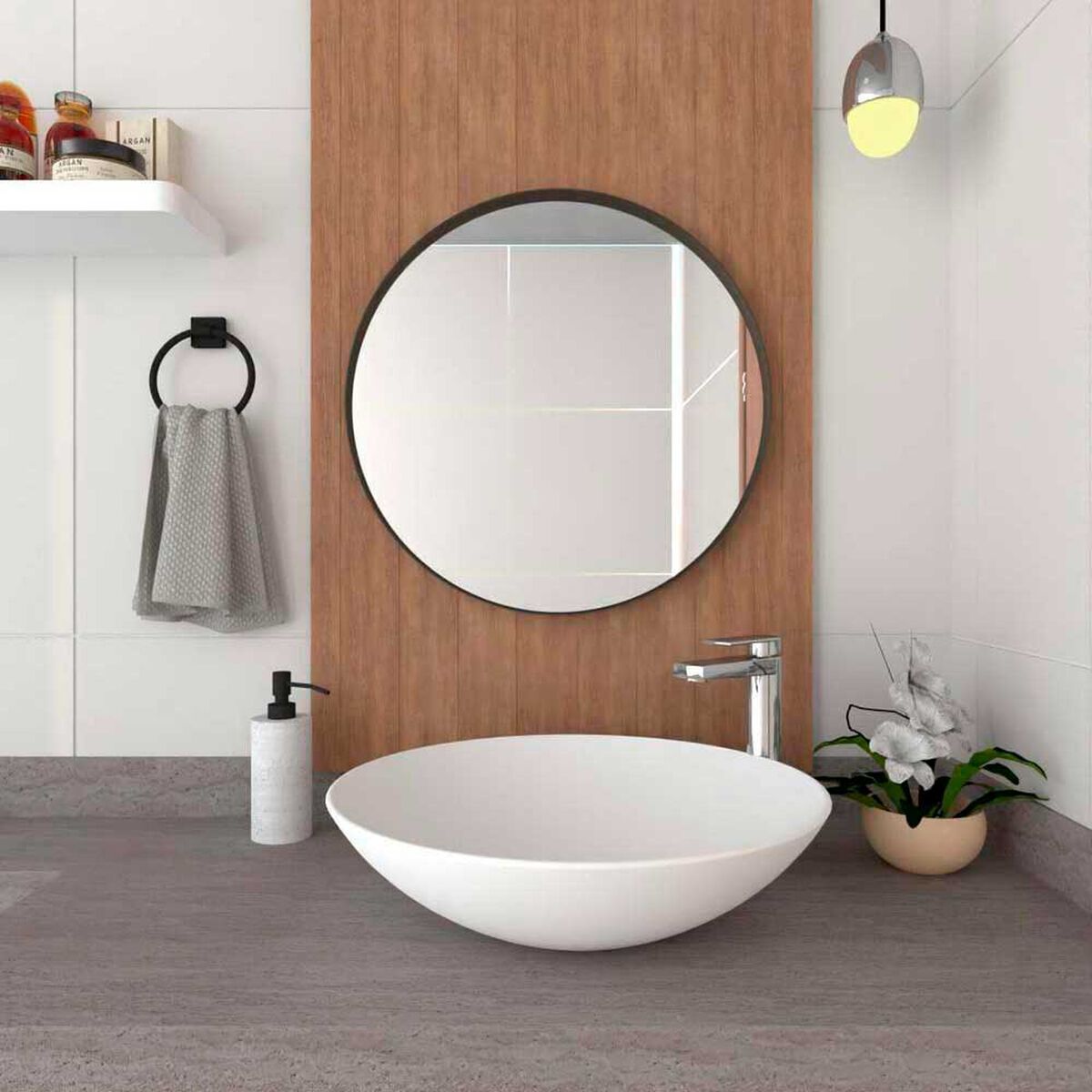 Espejo de Vidrio TuHome &Aacute;aron 63 x 63 cm