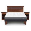 Cama Europea CIC 2 Plazas Anatomic + Respaldo + 2 Veladores New Dublin Caramelo