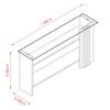 Mesa de Arrimo Altavision Frizz Natu Café Claro