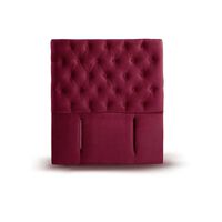 Respaldo Latam Home 1,5 Plazas Florencia Tela Velvet Burdeo