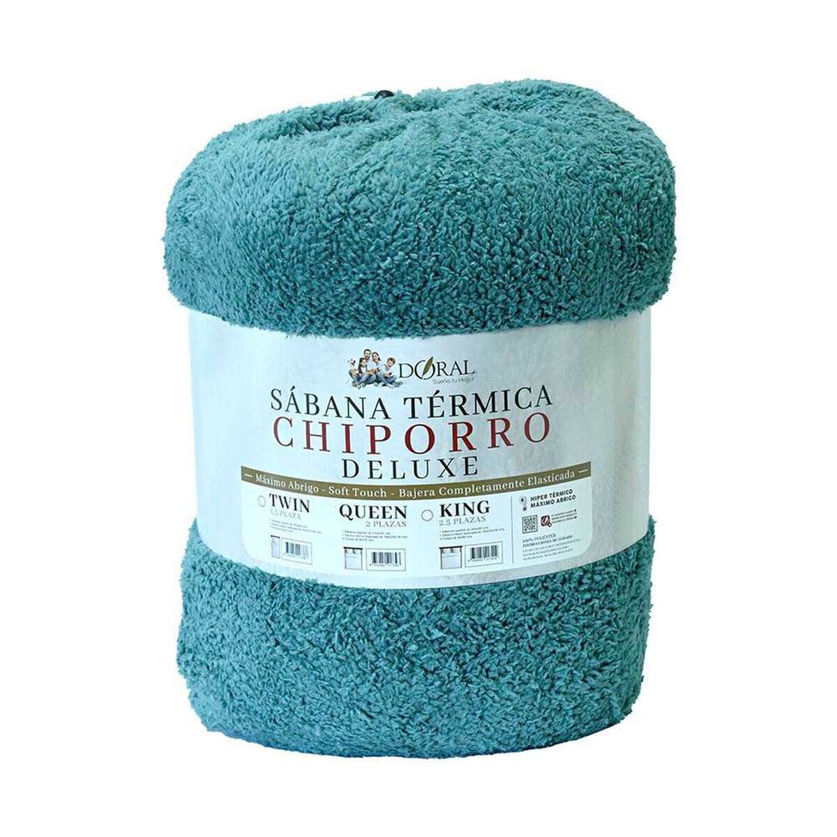 Juego de S&aacute;banas Chiporro Doral King Senses Azul