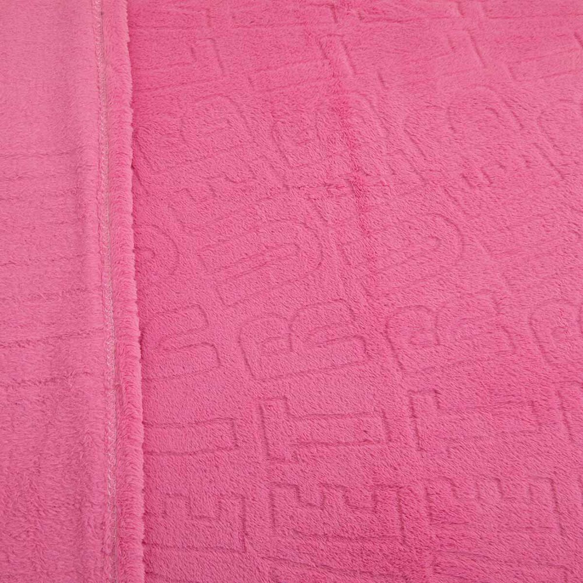 Frazada Poliéster Doral 2 Plazas Deluxe Fucsia