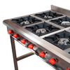 Anafe Ticgas 8 Quemadores Inox Gn