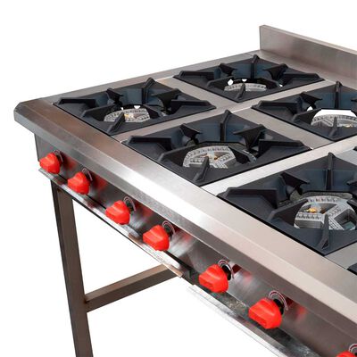 Imagen 2 del producto Anafe Ticgas 8 Quemadores Inox Gn
