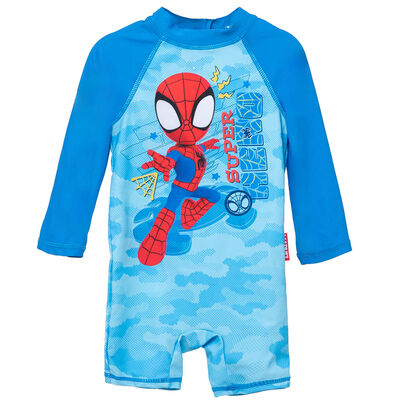 Imagen 1 del producto Traje de baño Enterito UV Bebé Spidey Azulino