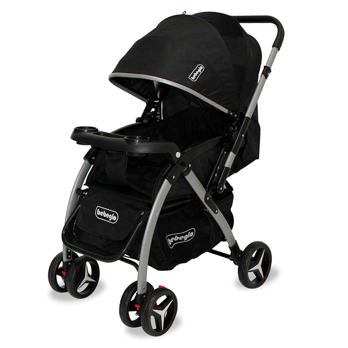 Coche Cuna Atlas Manillar Reversible Negro