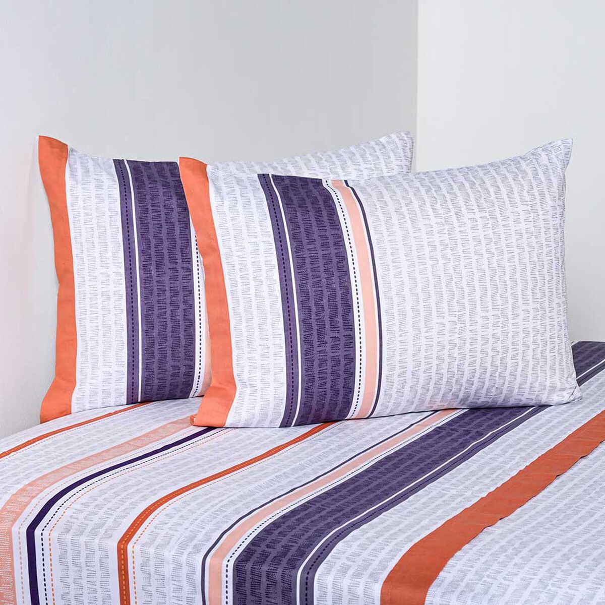 Juego de S&aacute;banas Estampado American Family 144 Hilos 2 Plazas Loden