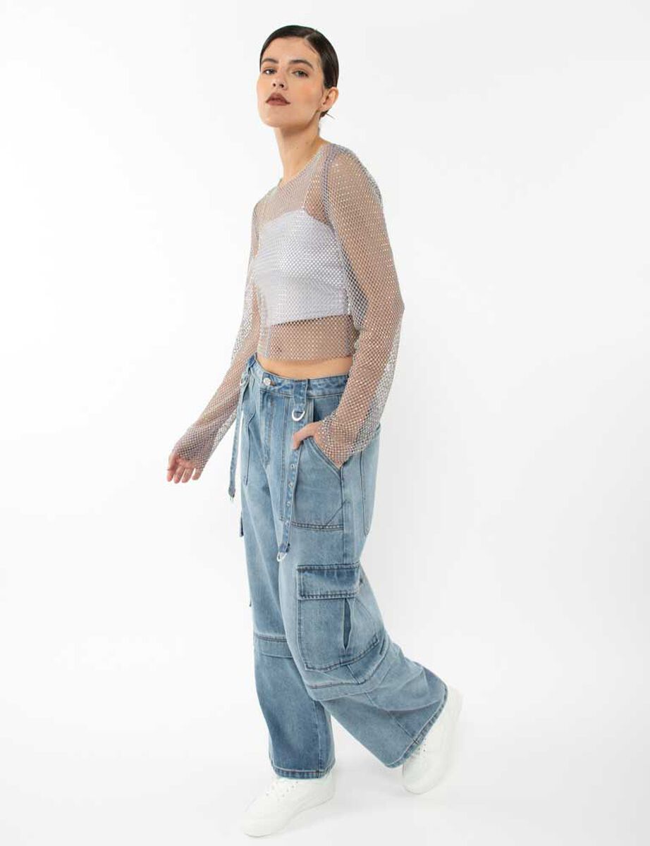 Jeans Cargo Mujer Icono