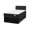 Cama Nido Belsogno 1 Plaza One Black + Respaldo Black Tapizado