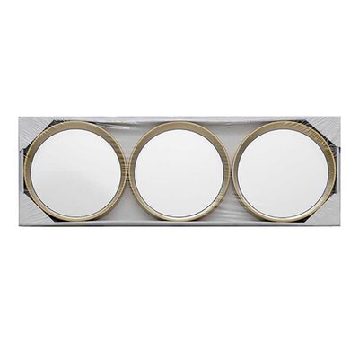Imagen 1 del producto Set 3 Espejos Plástico Vgo para Colgar Circular 17,5 cm Dorado
