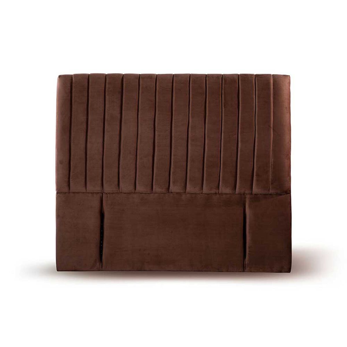Respaldo Latam Home King Sorrento Tela Velvet Chocolate