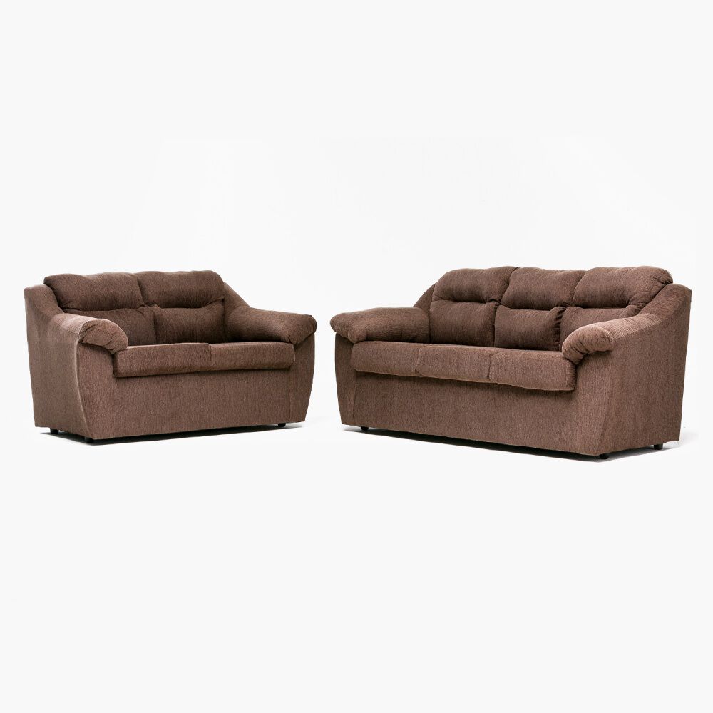Juego de Living Cabsur Asturias 5 Cuerpos Chocolate