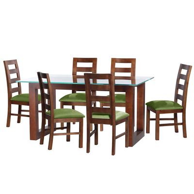 Juego de Comedor Latam Home Pamplona Salamanca 6 Sillas PU Chocolate
