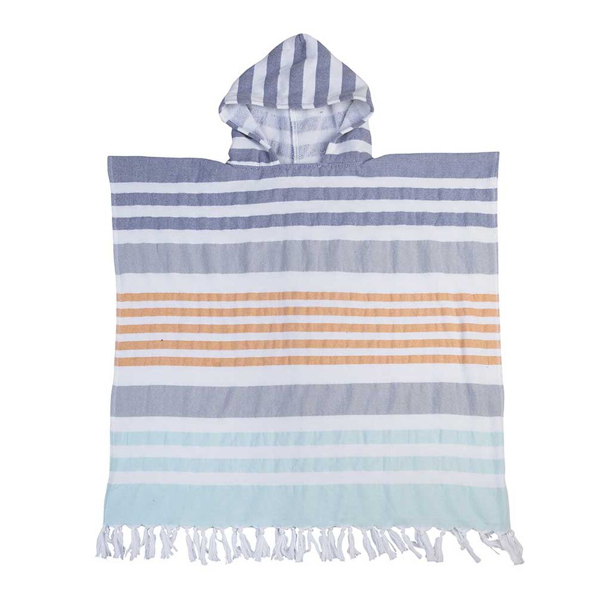 Toalla de Playa Infantil con Capucha Casanova Kids Turco Blue 70 x 140 cm