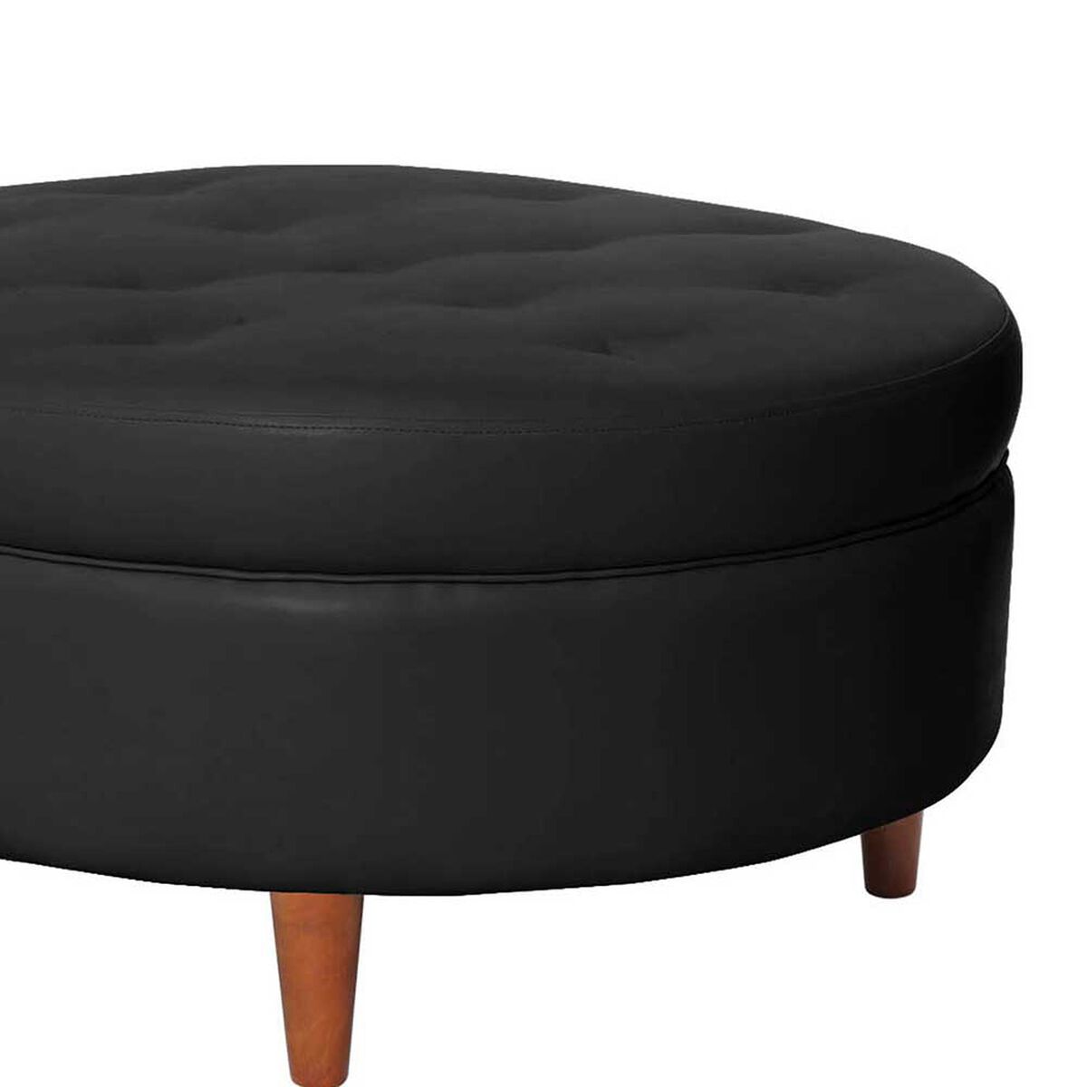 Pouf Latam Home Paris PU Negro