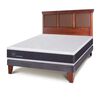 Cama Europea CIC 2 Plazas New Ortopedic + Respaldo New Torino Caramelo